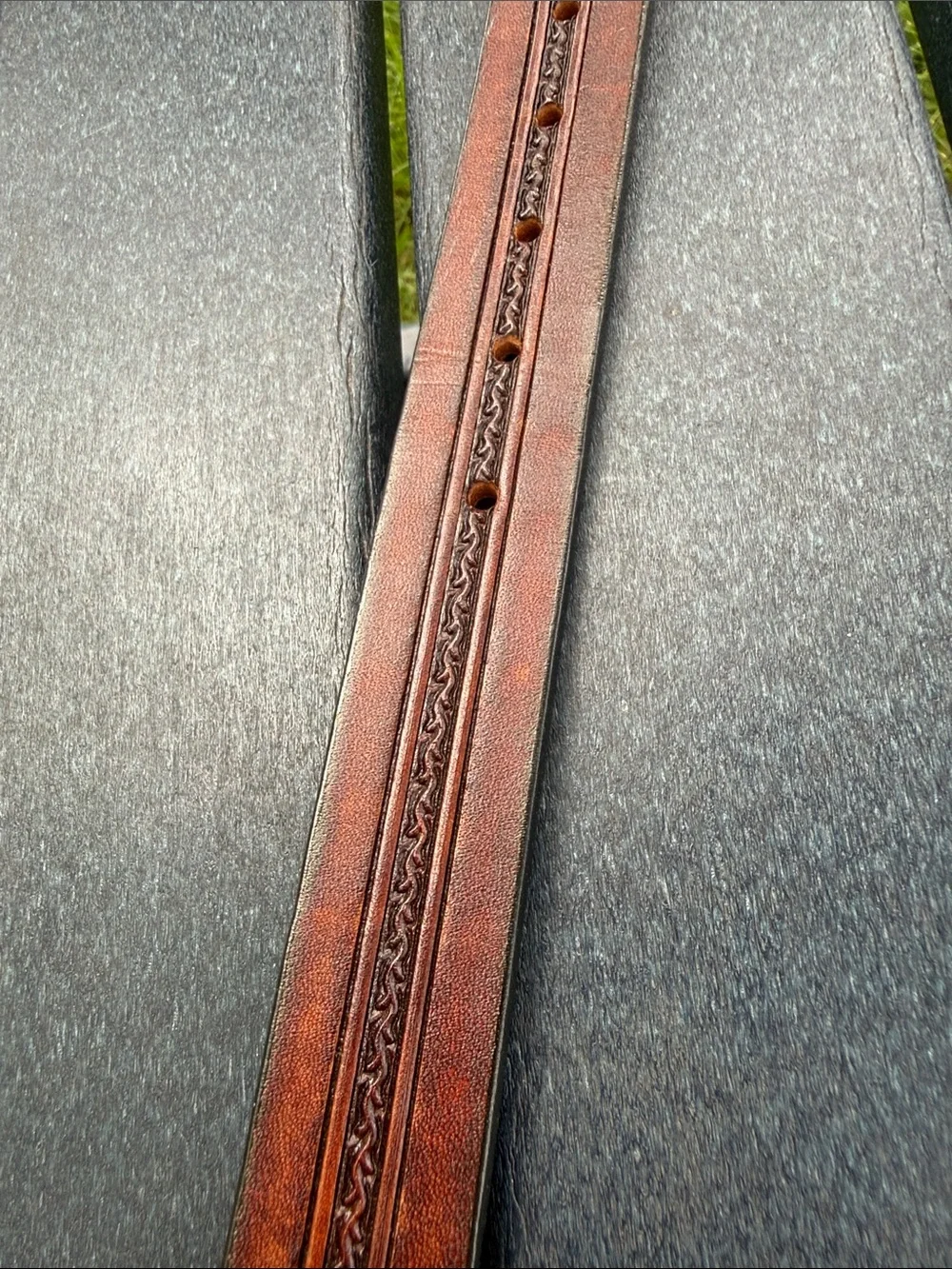 Hand Tooled Leather Belt